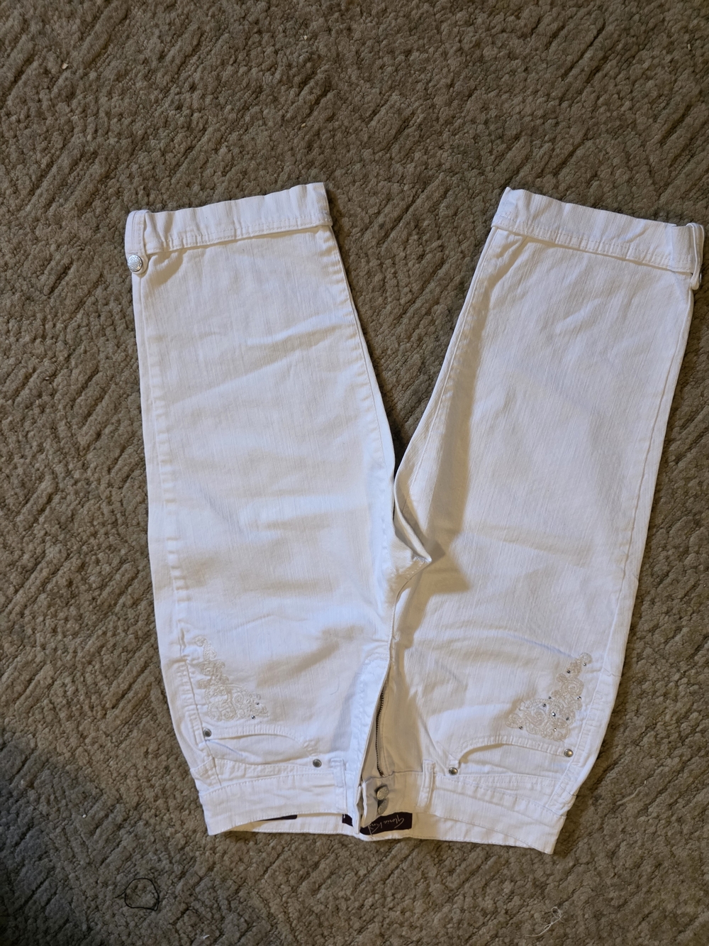Gloria Vanderbilt White Cropped Ankle Jeans